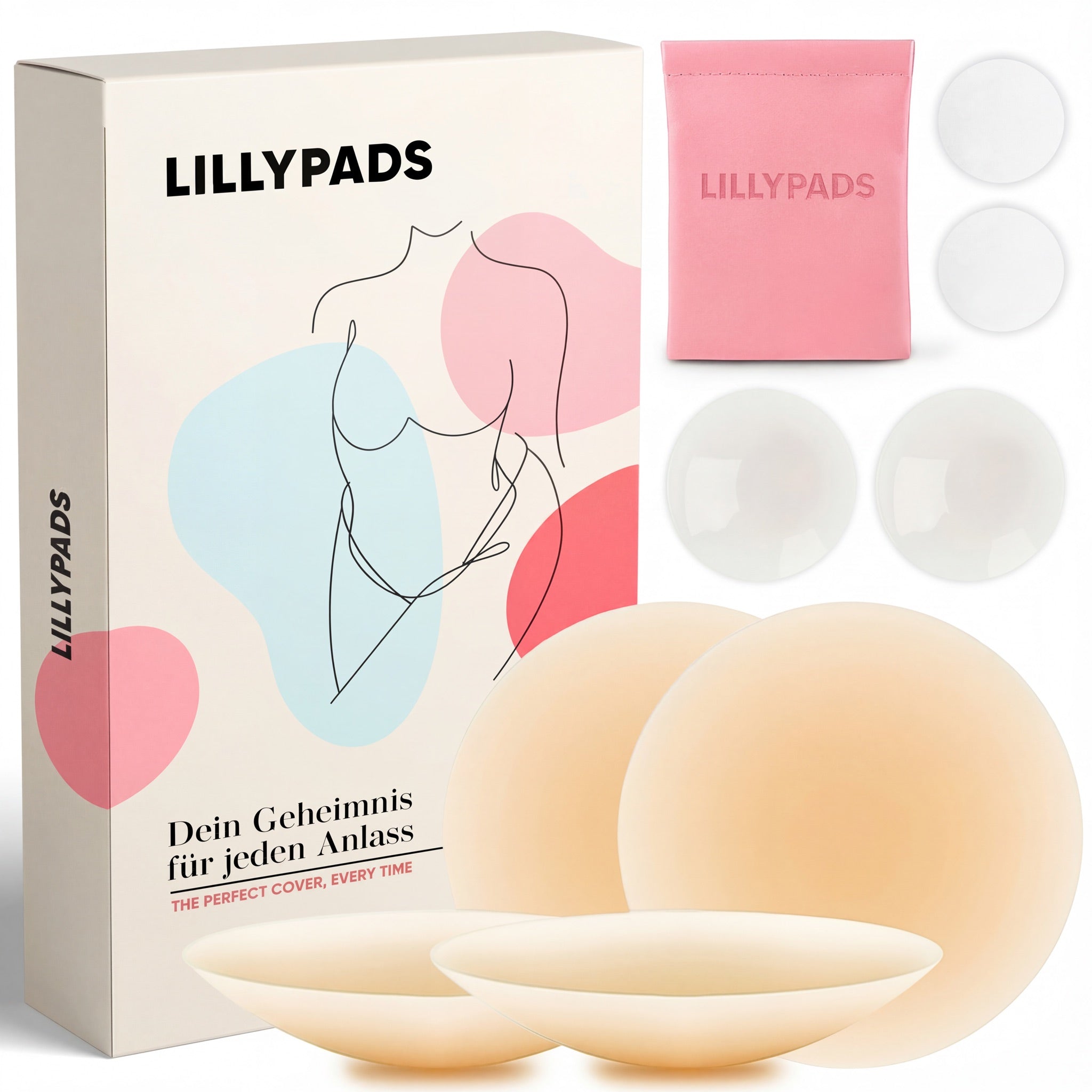 Lillypads Premium Nippelpads 2er-Pack Nude