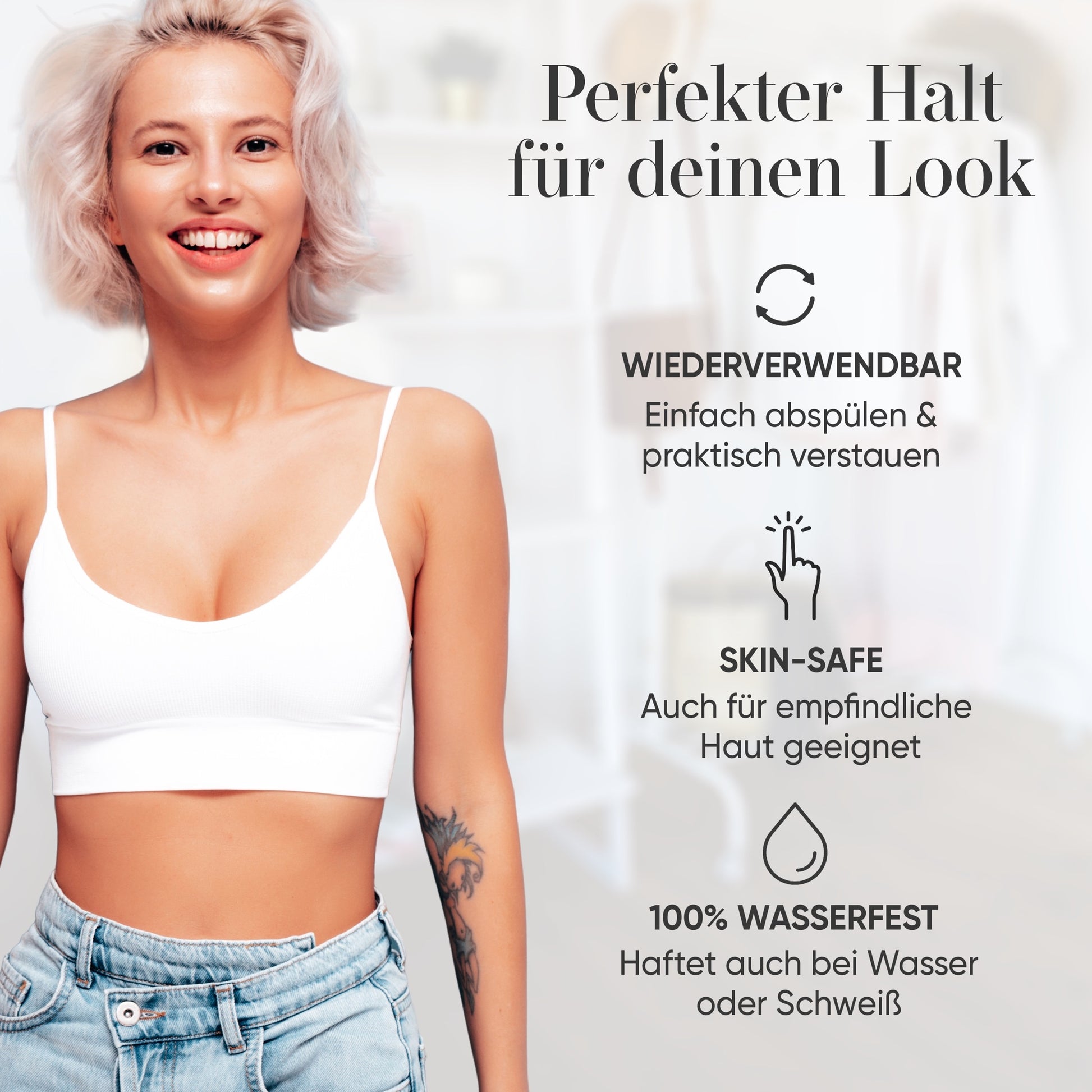 Push Up Pads – Anwendung