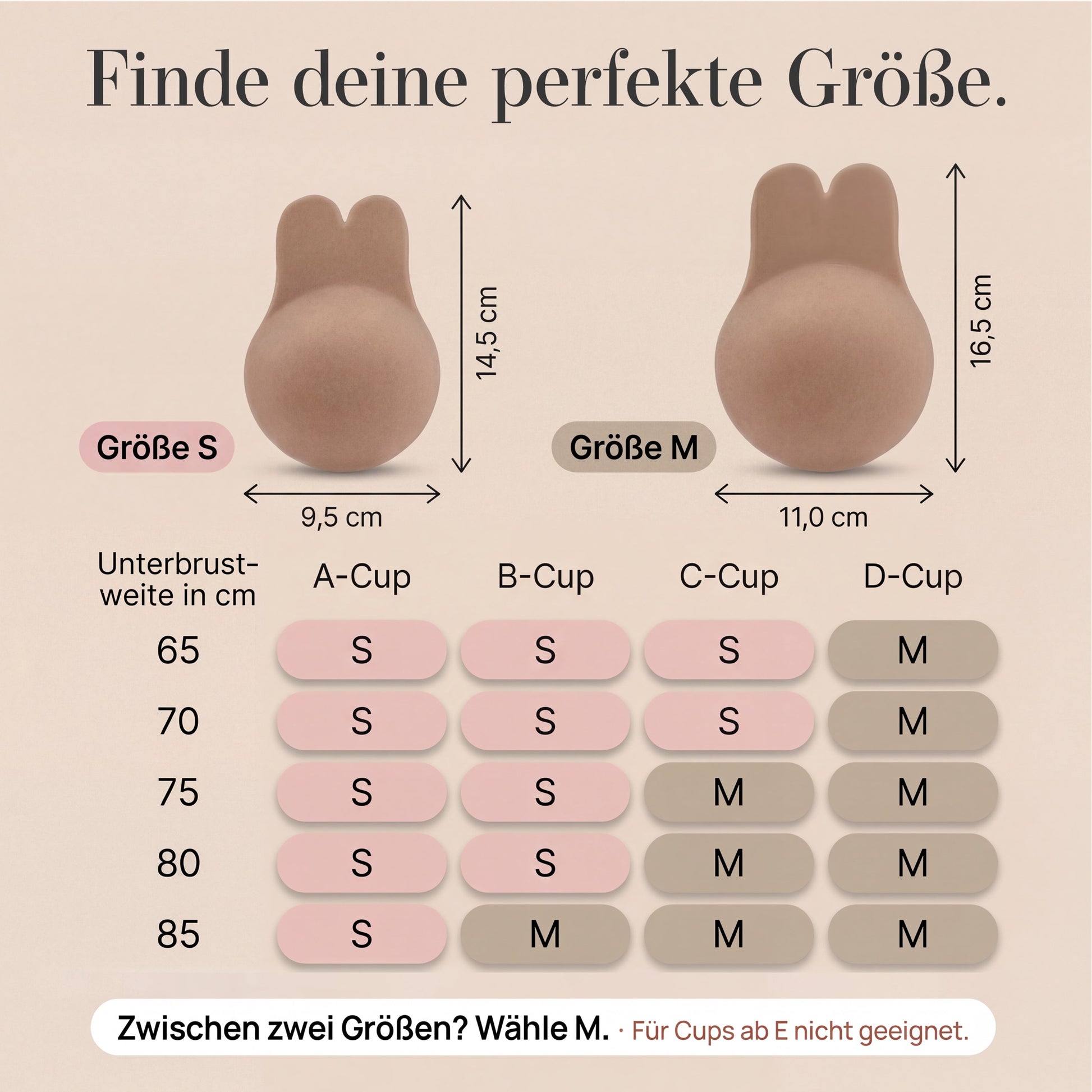 Push Up Nipple Pad – Größen S und M